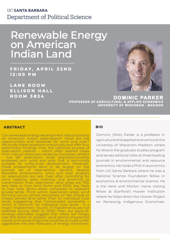 Renewable Energy on American Indian Land Event Image