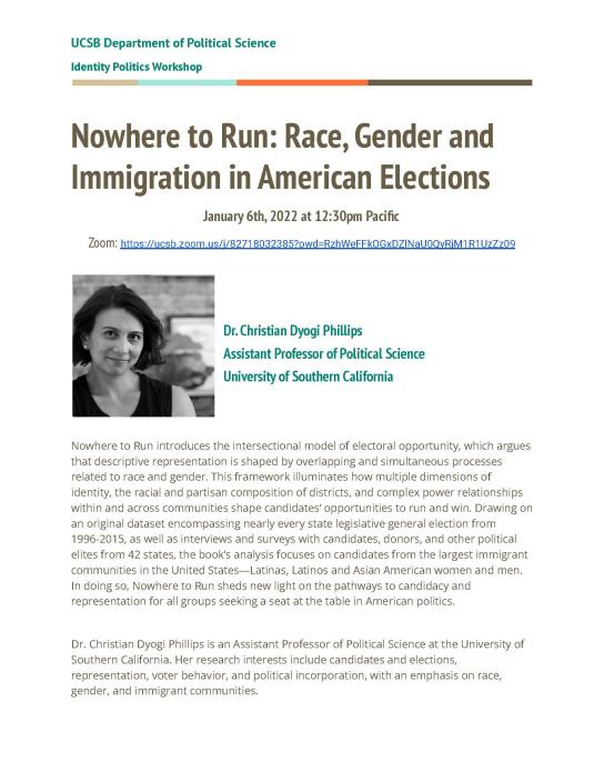 Nowhere to Run: Race, Gender and Immigration in American Elections