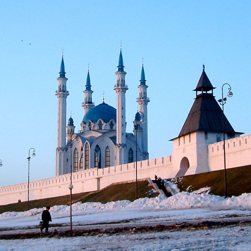Mosque in snow